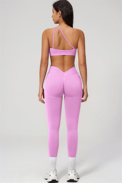 The Empower One-Shoulder Sports Bra Leggings 2-Piece Set