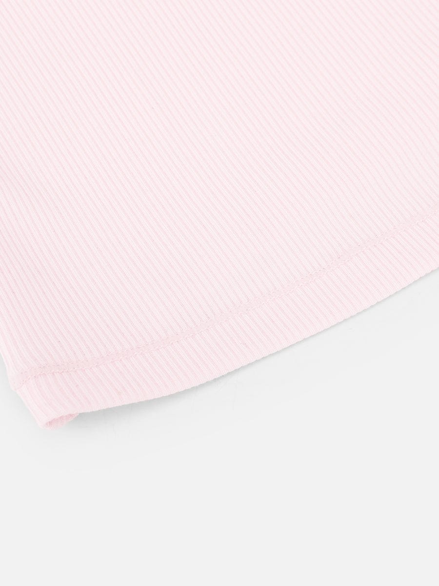 Rayon Ribbed Wide-Strap Scoop-Neck Tank Top