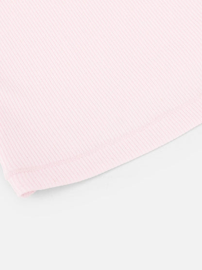 Rayon Ribbed Wide-Strap Scoop-Neck Tank Top
