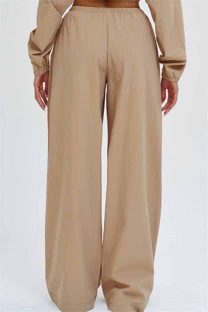 The Svelte UV protection Crop Hoodie Sweatpants 2-Piece Set
