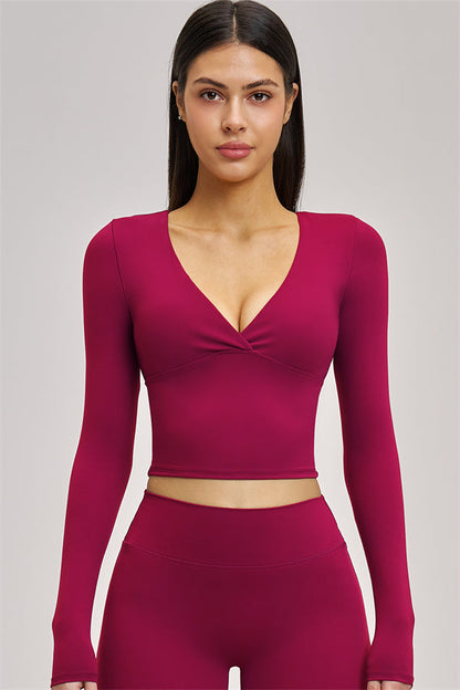 The Swoon Long Sleeve Crop top Leggings 2-Piece Set