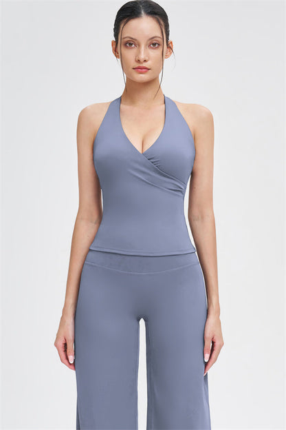 The Stride Crop Top Straight Leg Pants 2-Piece Set