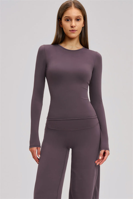 The Dynamic Long Sleeve T-shirt Straight Leg Pants 2-Piece Set