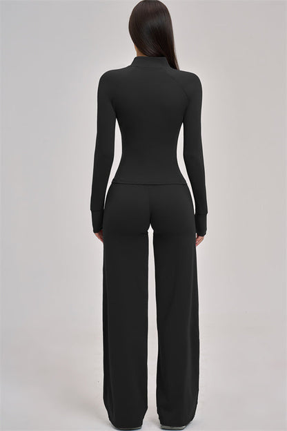 The Swoon Jacket Tank Top Flared Leggings 3-Piece Set
