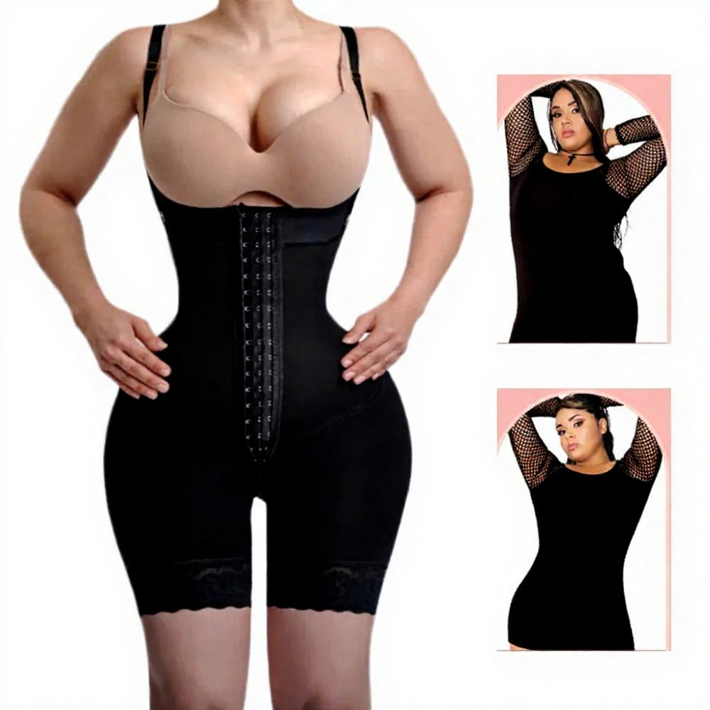 Colombian Hourglass Body Shaper for Women – Firm Compression Waist Trainer Corset