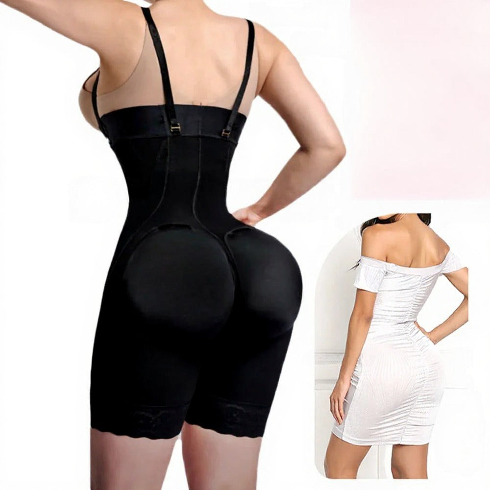 Colombian Hourglass Body Shaper for Women – Firm Compression Waist Trainer Corset