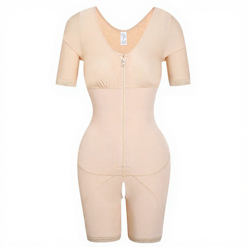 Fajas Colombianas Liposculpture Shapewear – One-Piece Mid Sleeve Bodysuit