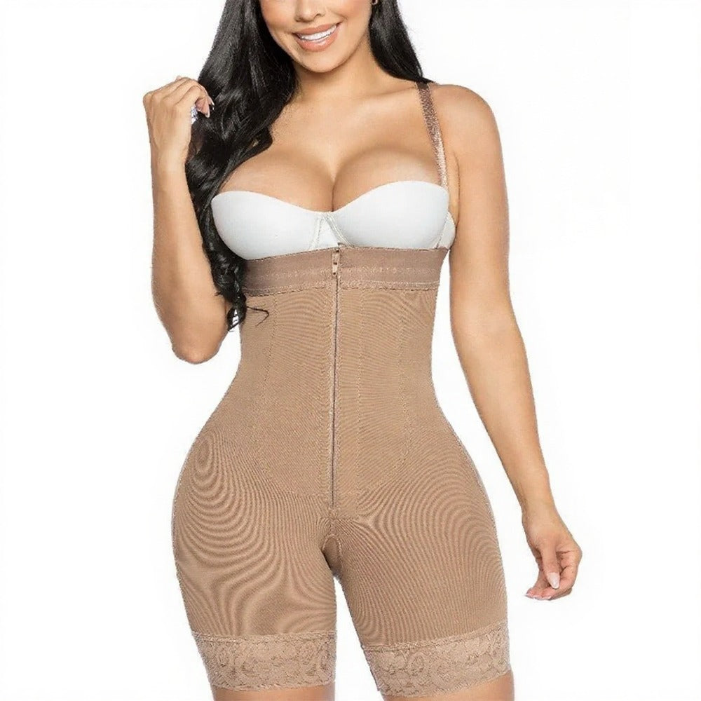 Fajas Colombianas Post-Surgery Shapewear Bodysuit – Medium Compression Slimming Waist Trainer