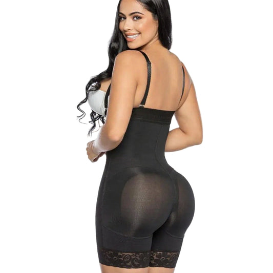 Fajas Colombianas Post-Surgery Shapewear Bodysuit – Medium Compression Slimming Waist Trainer