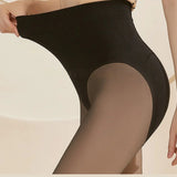 High-Waisted Sheer Tummy Control Legging Tights