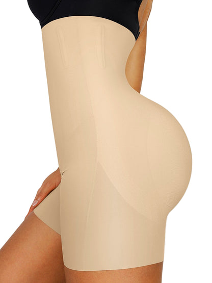 Seamless Butt Lifting Shapewear Shorts with Removable Pads & 3D Enhancing Design