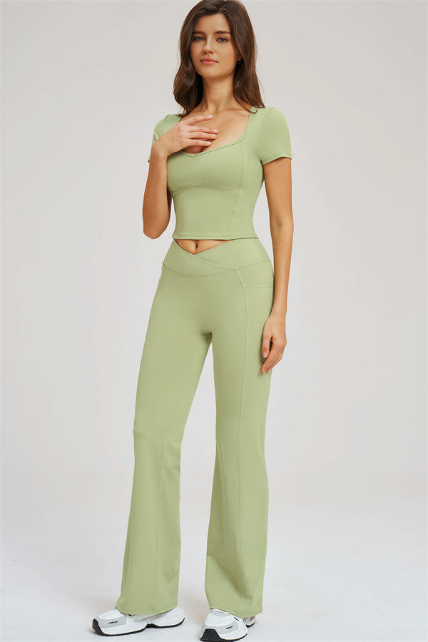 The Sizzle T-shirt Flared Leggings 2-Piece Set
