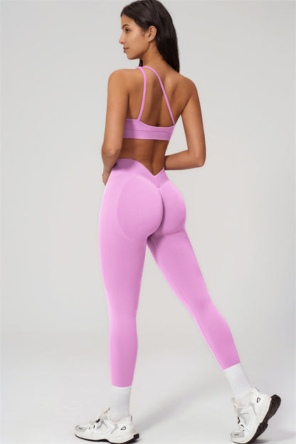 The Empower One-Shoulder Sports Bra Leggings 2-Piece Set