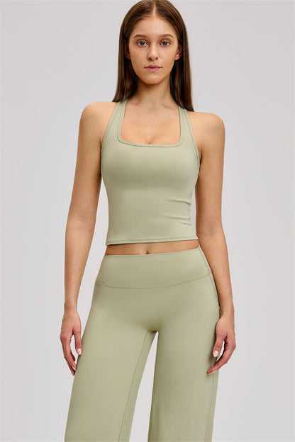 The Dynamic Crop Top Straight Leg Pants 2-Piece Set