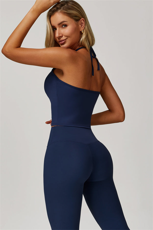 The Surge Halter Crop Top Leggings 2-Piece Set
