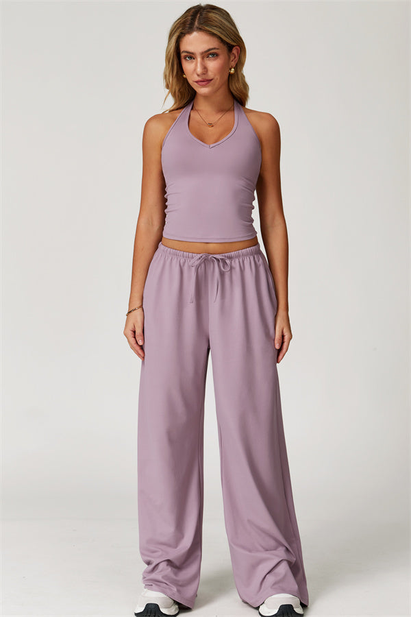 The Sprint Halter Tank Top Sweatpants 2-Piece Set