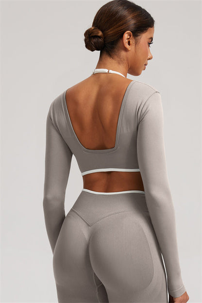 The Elevate New Long Sleeve Crop top