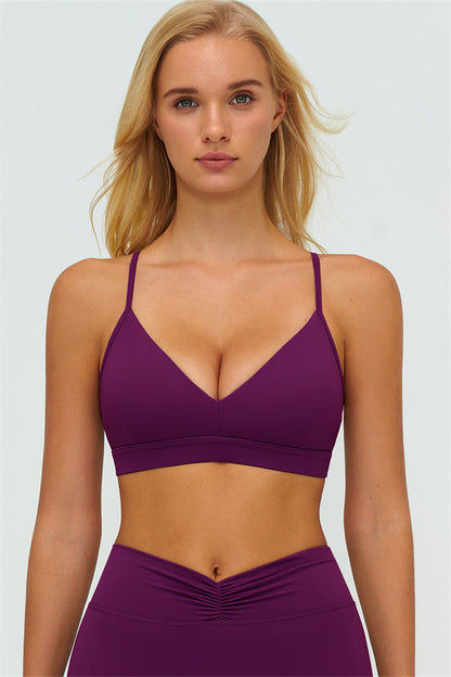 The Lushness Y-Back Sports Bra Flared Leggings 2-Piece Set
