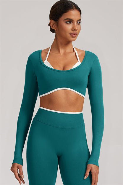 The Elevate Long Sleeve Crop top Leggings 2-Piece Set