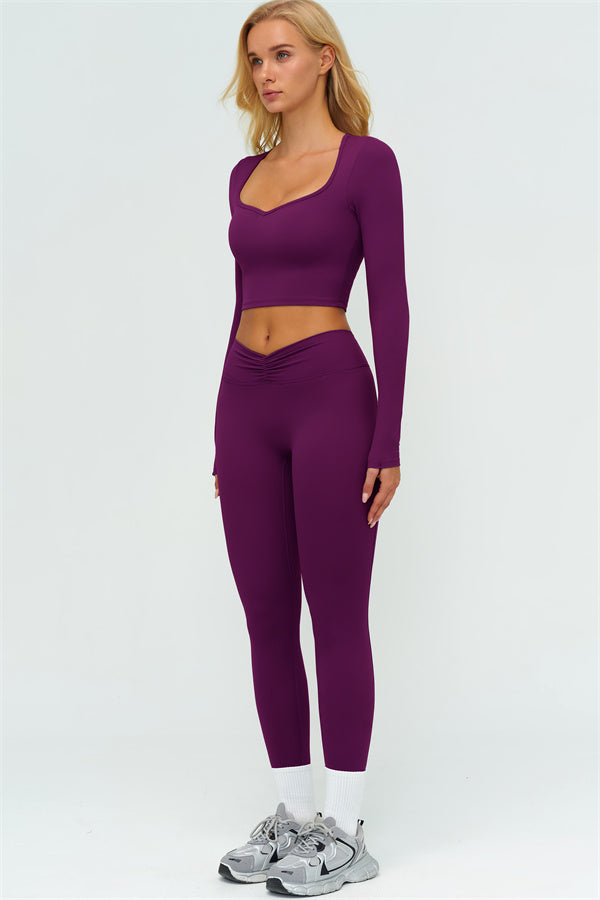The Lushness Long Sleeve Crop top