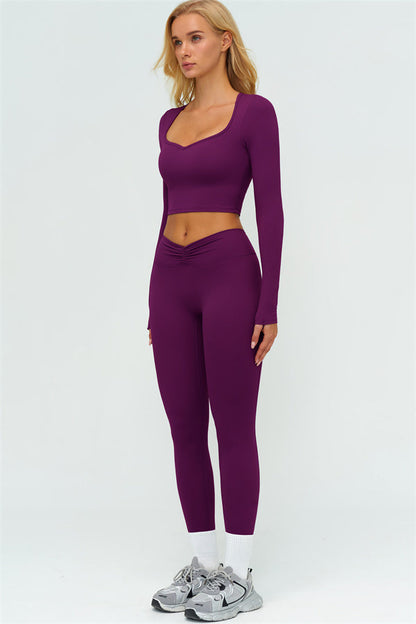 The Lushness Long Sleeve Crop top