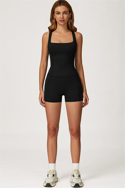 The Glacier Crop Tank Shorts 2-Piece Set