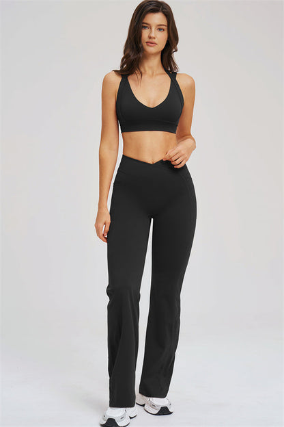 The Sizzle Sports Bra Flared Leggings 2-Piece Set