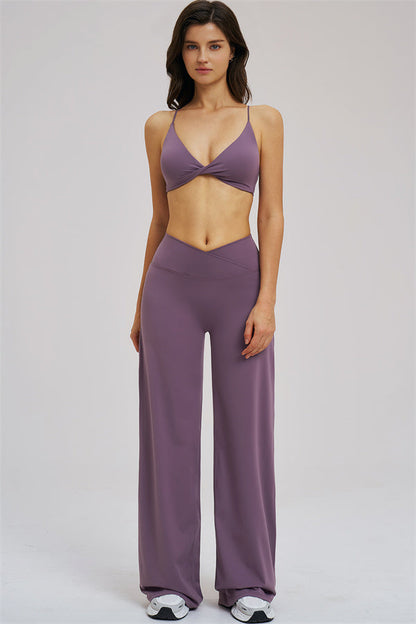 The Mosaic Sports Bra Straight Leg Pants 2-Piece Set