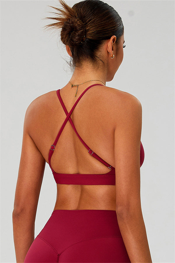 The Ember Sports Bra Crop Top Shorts 3-Piece Set