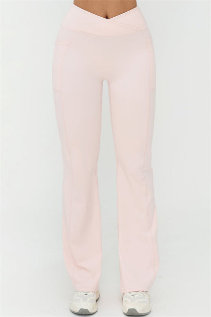 The BoldFit Crop Top Flared Leggings 2-Piece Set