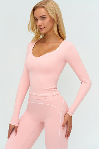 The Amara Long Sleeve T-shirt Flared Leggings 2-Piece Set