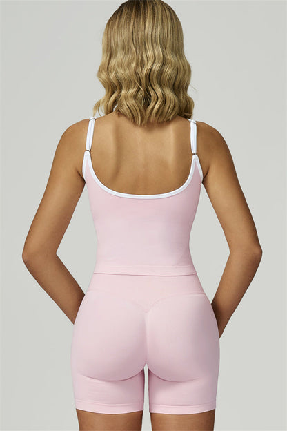 The Prime Line Crop Top Shorts 2-Piece Set