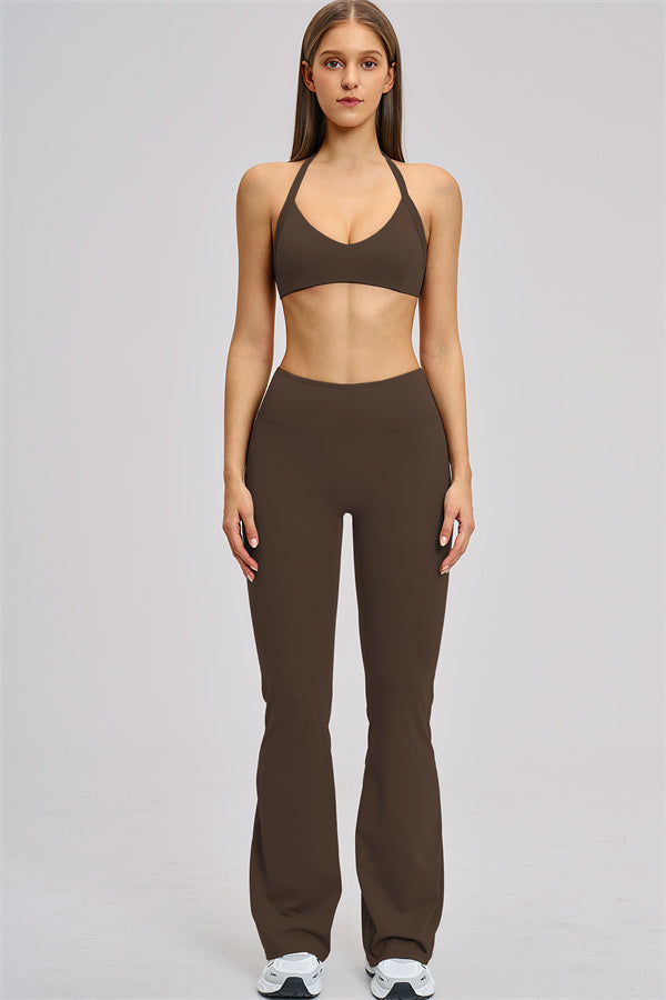 The Zestful Sports Bra Flared Leggings 2-Piece Set