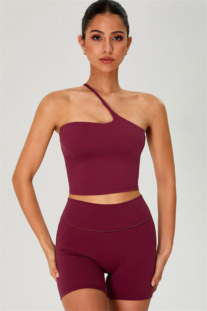 The Jewel One-Shoulder Crop Top