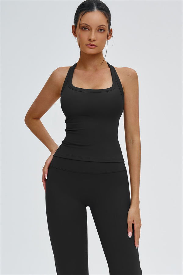 The Slate Y-Back Top