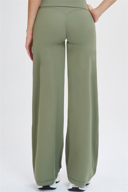 The Stride Crop Top Straight Leg Pants 2-Piece Set