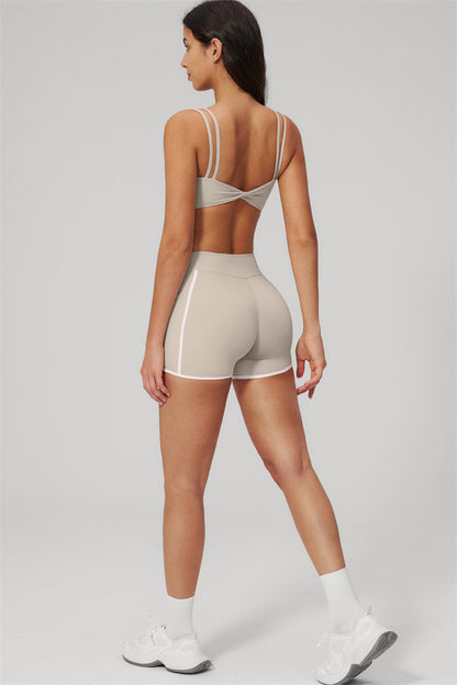The Clarity Dual Strap Sports Bra Shorts 2-Piece Set