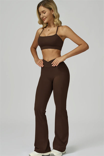 The Flourish Sports Bra Flared Leggings 2-Piece Set