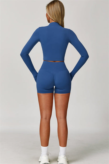 The Eloise Jacket Sports Bra Shorts 3-Piece Set