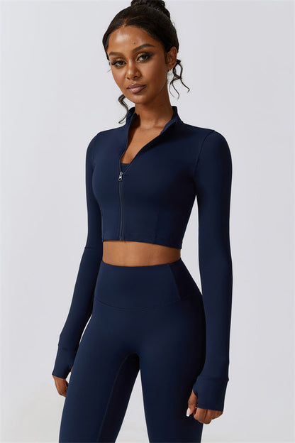 Juno Star Jacket Sports Bra Leggings 3-Piece Set