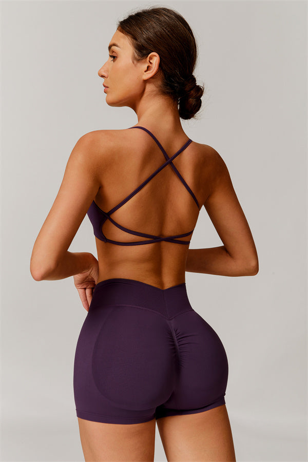 Nova Luxe Sports Bra Shorts 2-Piece Set