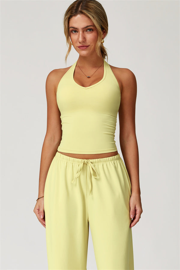 The Sprint Halter Tank Top Sweatpants 2-Piece Set