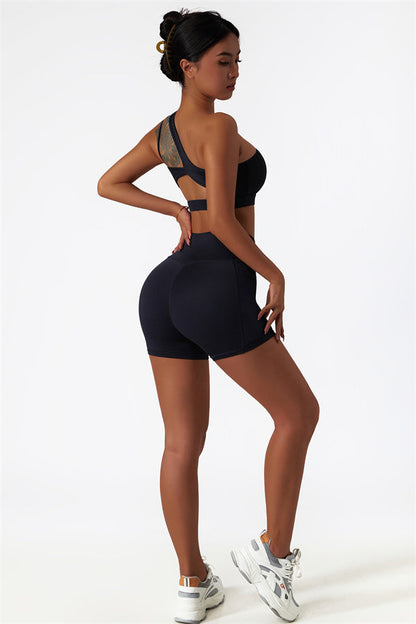 The Blissful Rose Sports Bra Shorts 2-Piece Set