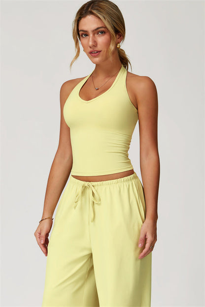 The Sprint Halter Tank Top Sweatpants 2-Piece Set