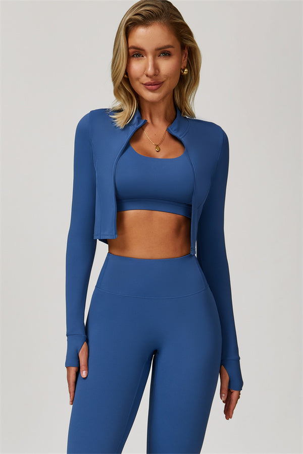 The Eloise Jacket Sports Bra Leggings 3-Piece Set