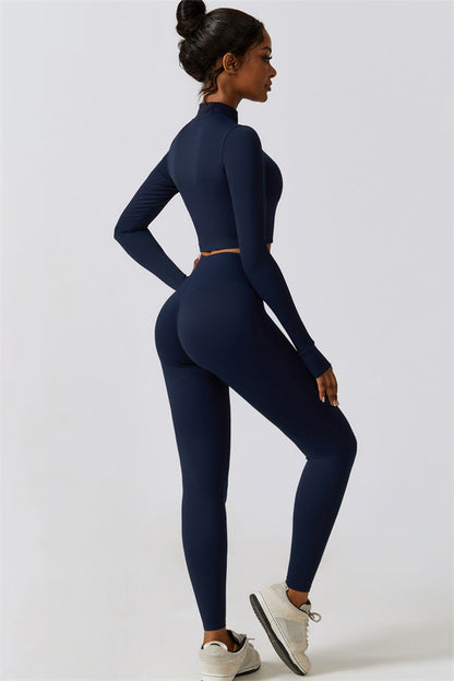 Juno Star Jacket Sports Bra Leggings 3-Piece Set