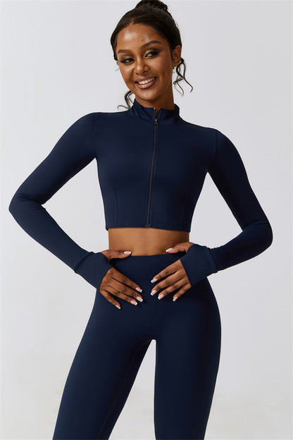 Juno Star Jacket Sports Bra Leggings 3-Piece Set