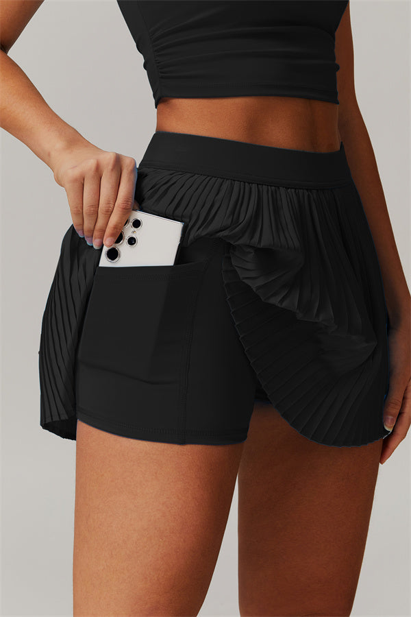 The Balance Crop Top Tennis Skirt 2-Piece Set