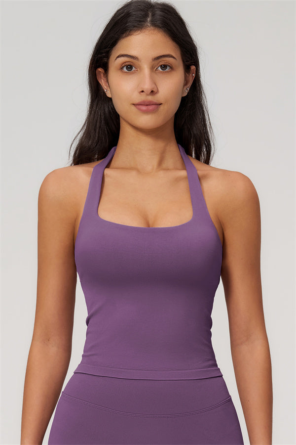 The Empower Halter Crop Top Shorts 2-Piece Set