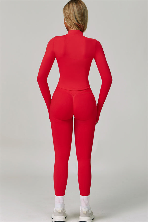 The Empower Jacket Sports Bra Leggings 3-Piece Set